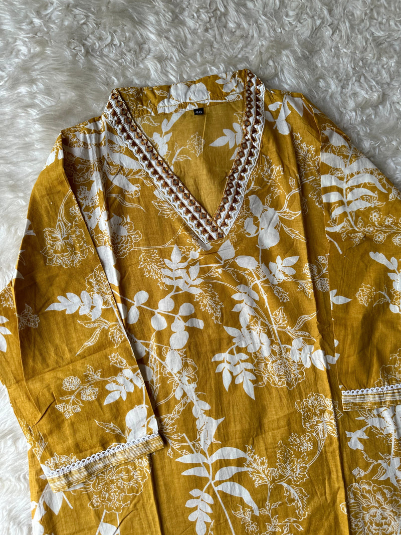 Budget Friendly Kurti Pant Dupatta Set