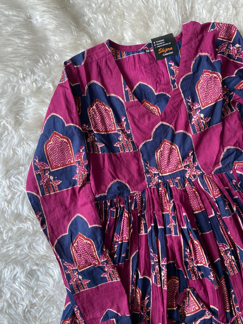 Premium Cotton Full Sleeves Kurti Pant Dupatta Set