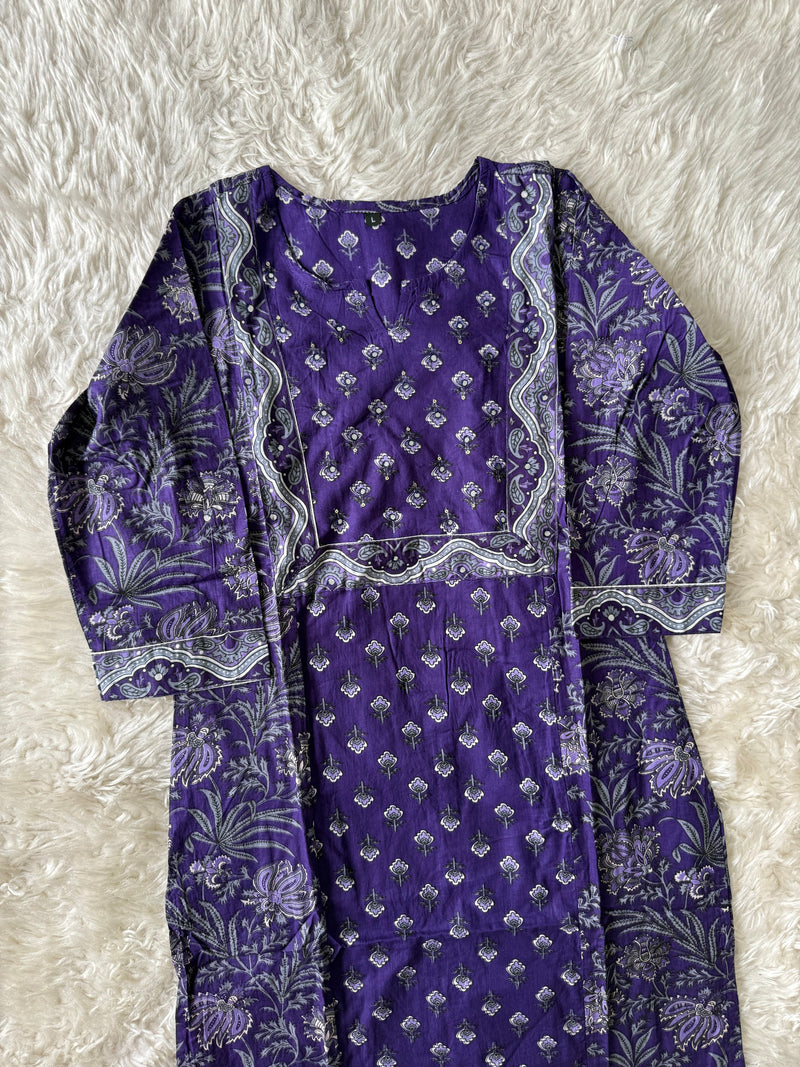 Budget Friendly Kurti Pant Dupatta Set