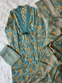 Premium Cotton Kurti Pant Dupatta Set