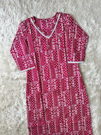 Premium Cotton Rani Pink 💞 Set