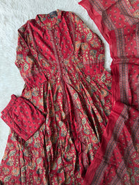 Premium Cotton Kurti Pant Dupatta Set