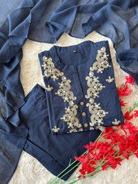 Budget Friendly Kurti Pant Dupatta Set