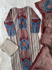 Premium Cotton Kurti Pant Dupatta Set