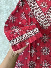 Premium Cotton Kurti Pant Dupatta Set