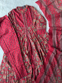 Premium Cotton Kurti Pant Dupatta Set