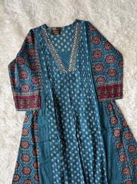 Premium Cotton Kurti plazo Dupatta Set