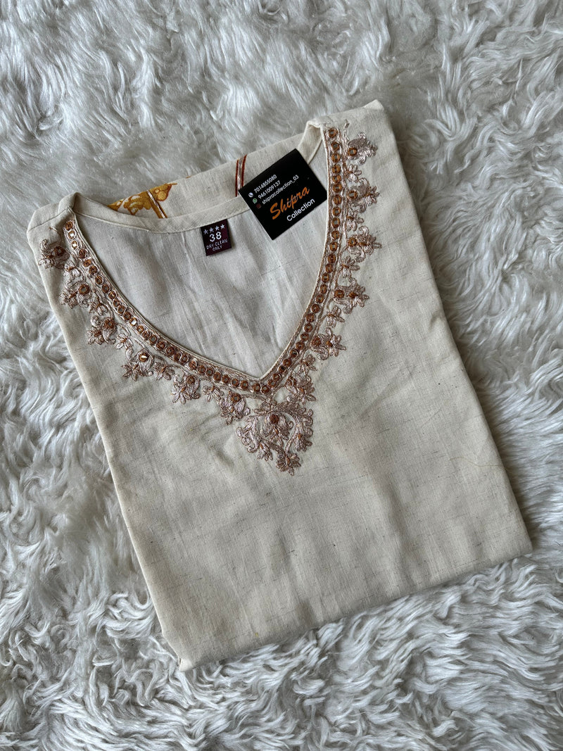 Khadi Cotton Kurti plazo Set Lehariya dupatta