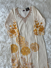 Khadi Cotton Kurti plazo Set Lehariya dupatta