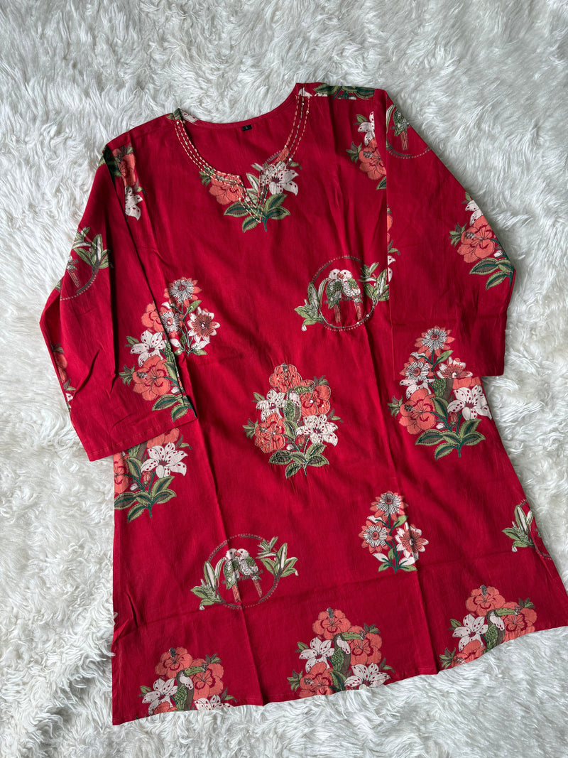Premium Cotton Kurti Salwar Dupatta Set