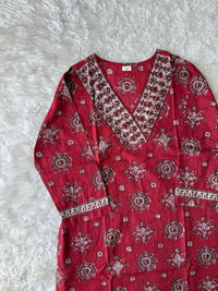 Premium Cotton Kurti Pant Dupatta Set