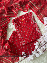 Budget Friendly Kurti Pant Dupatta Set