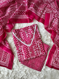 Premium Cotton Rani Pink 💞 Set