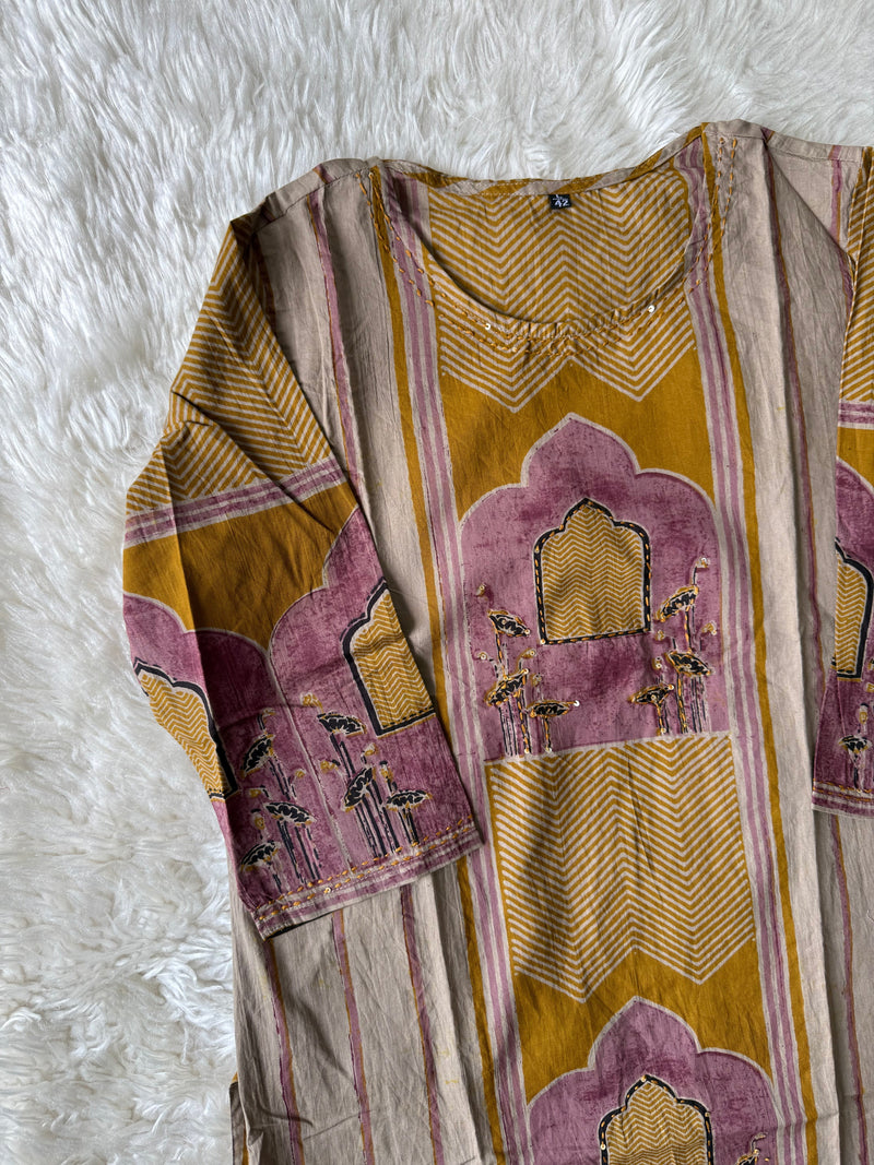 Premium Cotton Kurti Pant Dupatta Set