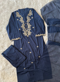 Budget Friendly Kurti Pant Dupatta Set