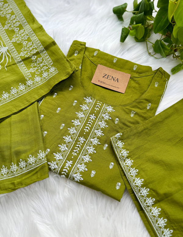 Pure Cotton Ready-to-Wear Kurti Set – Everyday Elegance