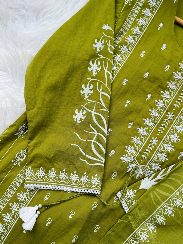 Pure Cotton Ready-to-Wear Kurti Set – Everyday Elegance
