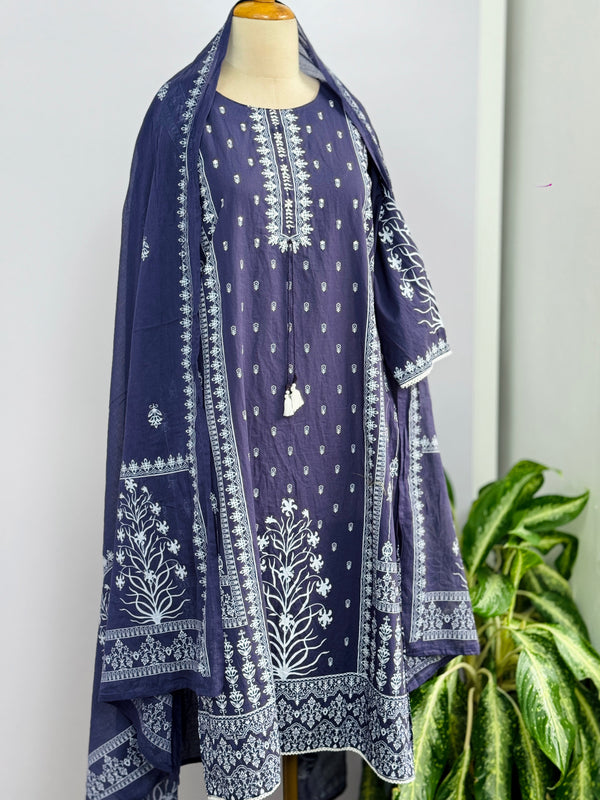 Pure Cotton Ready-to-Wear Kurti Set – Everyday Elegance