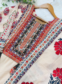 ✨ Pure Cotton Mirror Work Kurti Set ✨