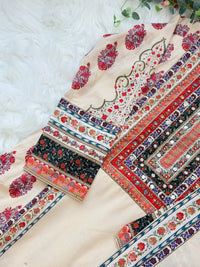 ✨ Pure Cotton Mirror Work Kurti Set ✨